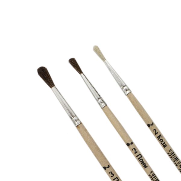 Набор 3 кистей Ноготки
