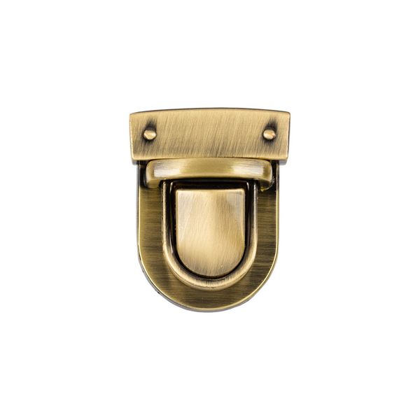 Замок для сумки 40х30 мм, 5 шт, под бронзу, Gamma LBZ-1B