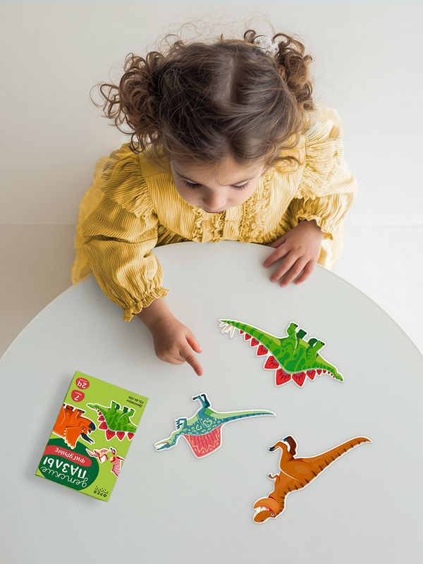 Пазлы для малышей Динозавры 24 элемент, Фрея PZL-BК-006