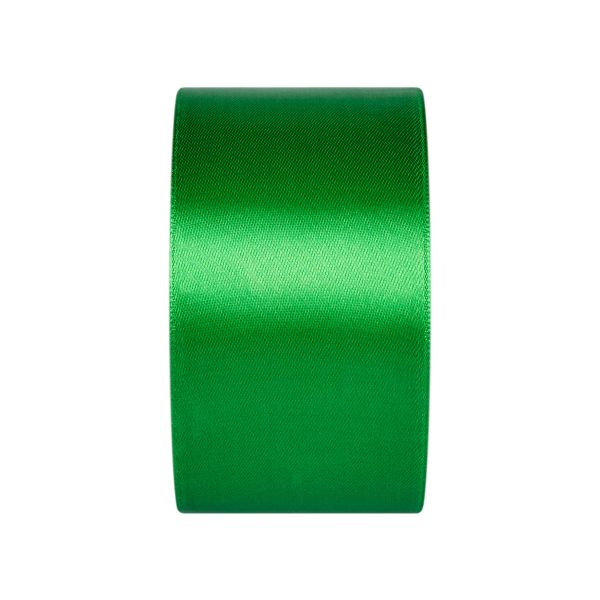 Лента атласная 1-сторонняя 50.0 мм / 33±2 метра, 090 ярко-зеленый, Gamma