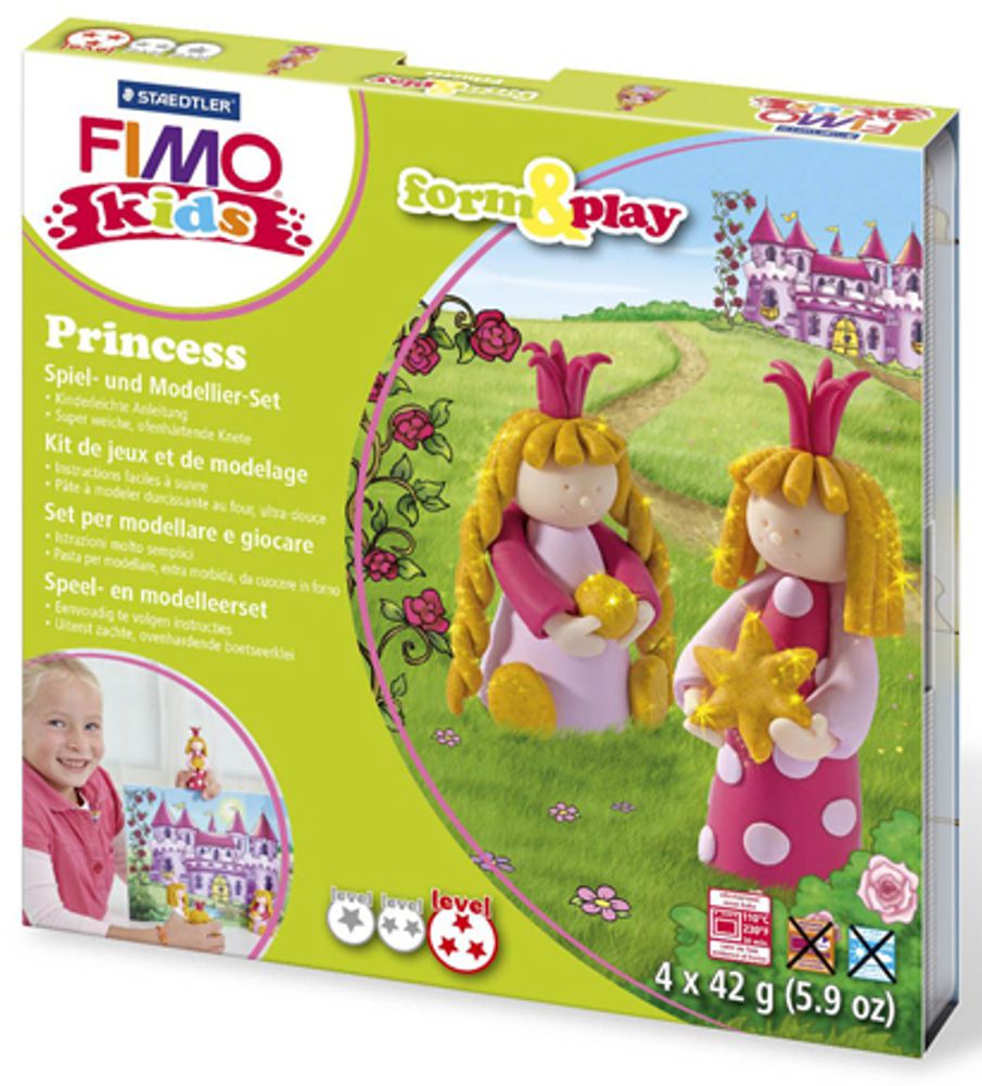 Набор полимерной глины Fimo kids form&amp;play детский Принцесса