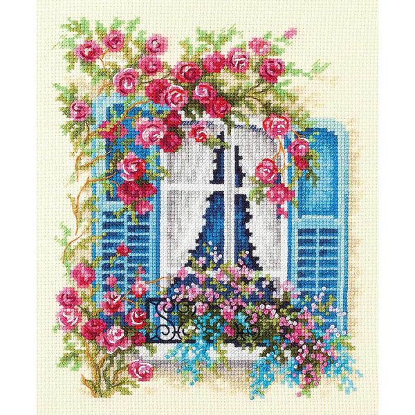 Набор для вышивания нитками Чудесная игла, С видом на море 16х21см