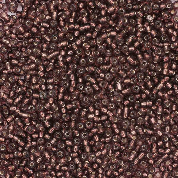 Бисер Astra&Craft 11/0 (2.1 мм), 200 г (10х20 г), цв. 56 грязно-сирен, прозр.серебрис.центр(круг.отв