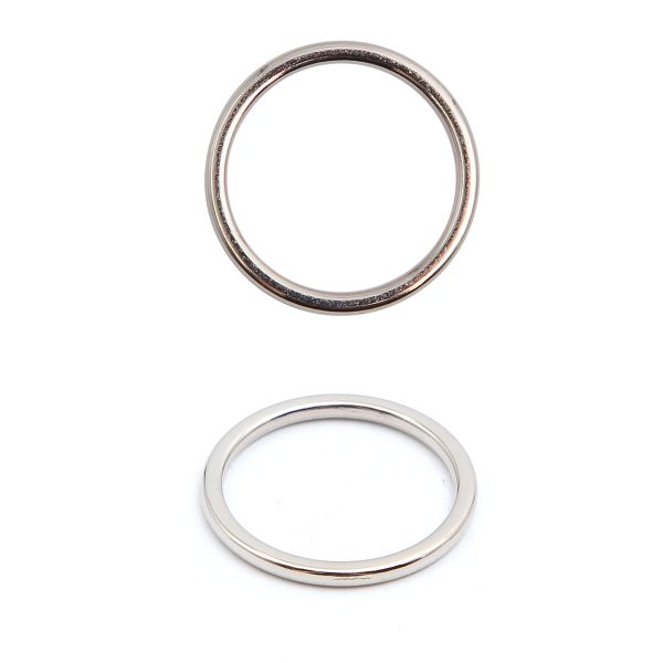 Кольца для бюстгальтера металл ⌀15.0 мм, 50 шт, никель, ГМХ3439