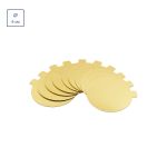 Подложки под десерт 8 см, 0.8 мм, 10 шт, золото, S-Chief PDC-0009