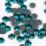 Стразы клеевые стекло 2.7 мм, 360 шт, SS10 №09 бирюзовый (Blue Zircon), Zlatka ZRTG-1072