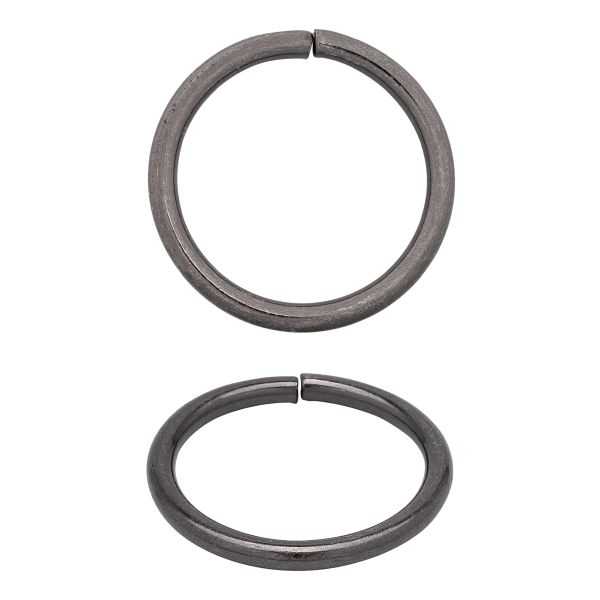 Кольцо разъемное металл in ⌀30 мм (37 мм внешн.), чер.никель, 100 шт