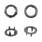 Часть кнопки рубашечной ⌀9 мм (A-часть), б/г черн. никель мет, A, 100 шт, BIG