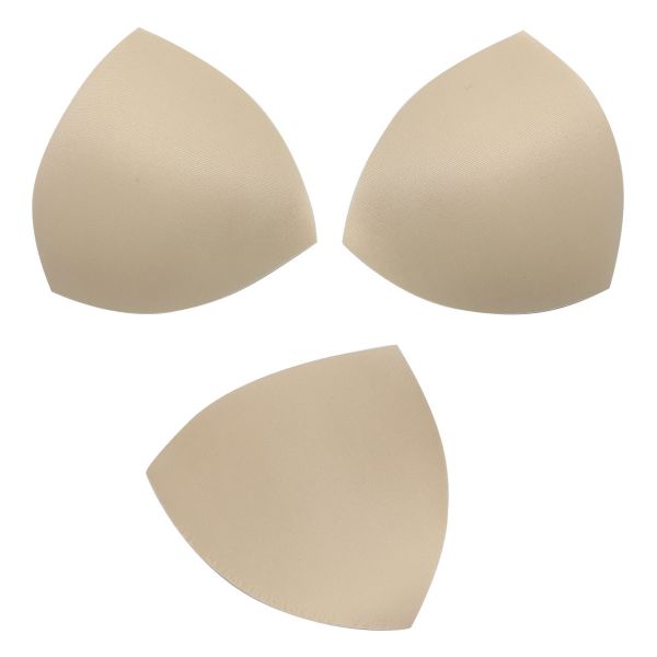 Бельевые чашечки для бюстгальтера треугольные б/уст., с равном. наполн., (8300), разм.34, 10 пар, 03-бежевый
