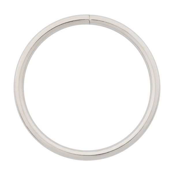 Кольцо разъемное металл in ⌀60 мм (70 мм внешн.), никель, 50 шт