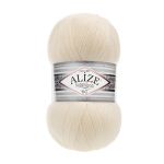 Пряжа Alize (Ализе) Superlana TIG / уп.5 мот. по 100 г, 570м, 001 кремовый A