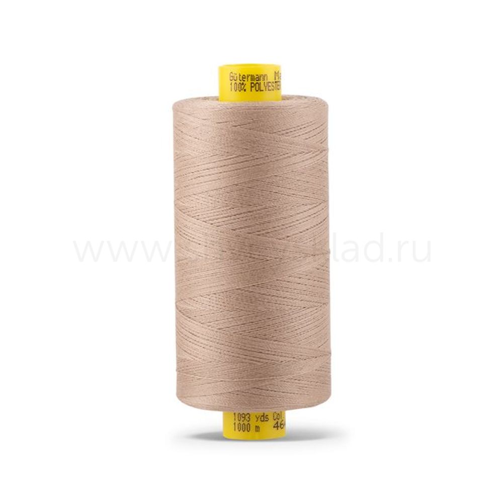 Нитка универсальная Gutermann Mara 120/2, 1000 м, 700207, 464 песочный, 1 шт