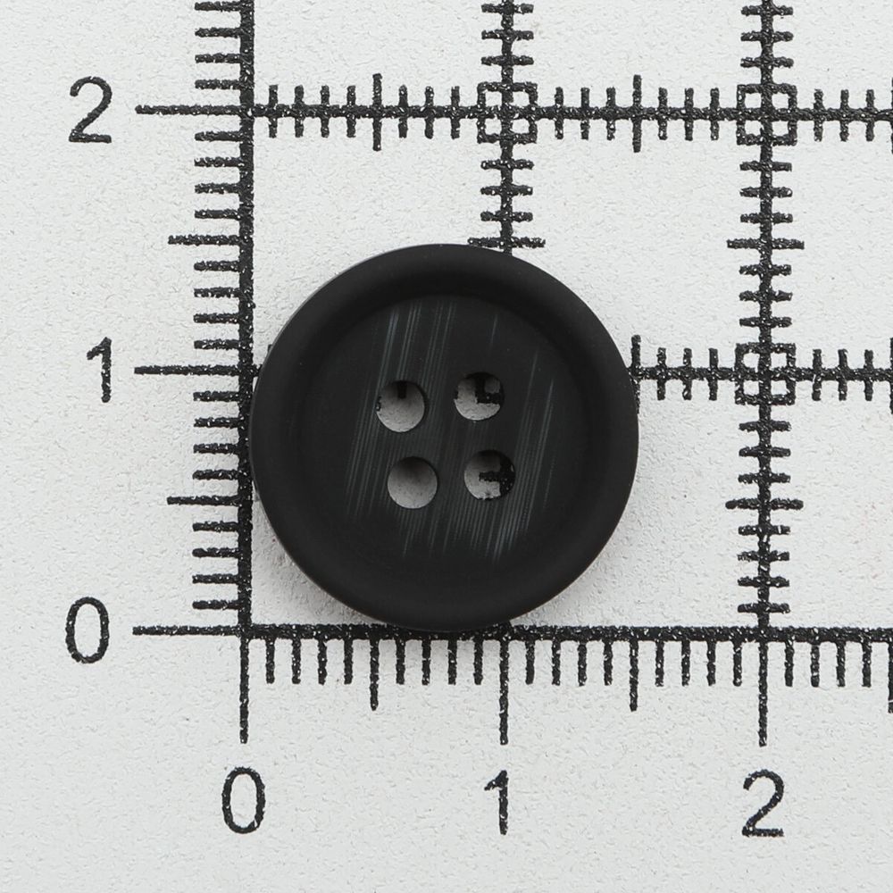 Пуговицы 4 прокола 24L (15мм), (Black (черный)), 36 шт, 613988-2
