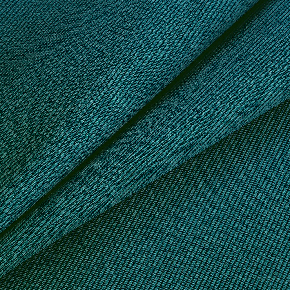 Кашкорсе трикотажное полотно 400 г/м², 60+60 см, тем.петроль, 60м /TOS/