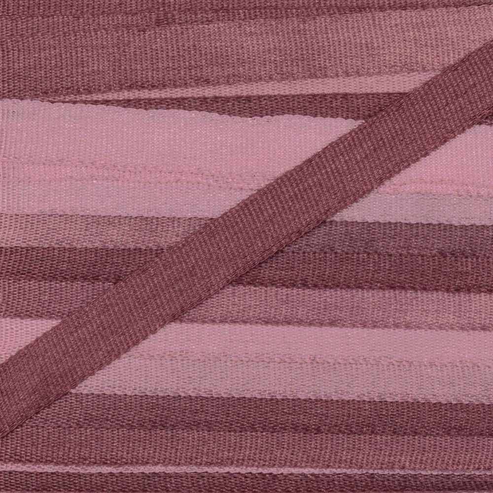 Лента (тесьма) шелковая 4.0 мм / 45.5±0.5 метров, M048 коричневый/т.коричневый, Gamma SRM-4