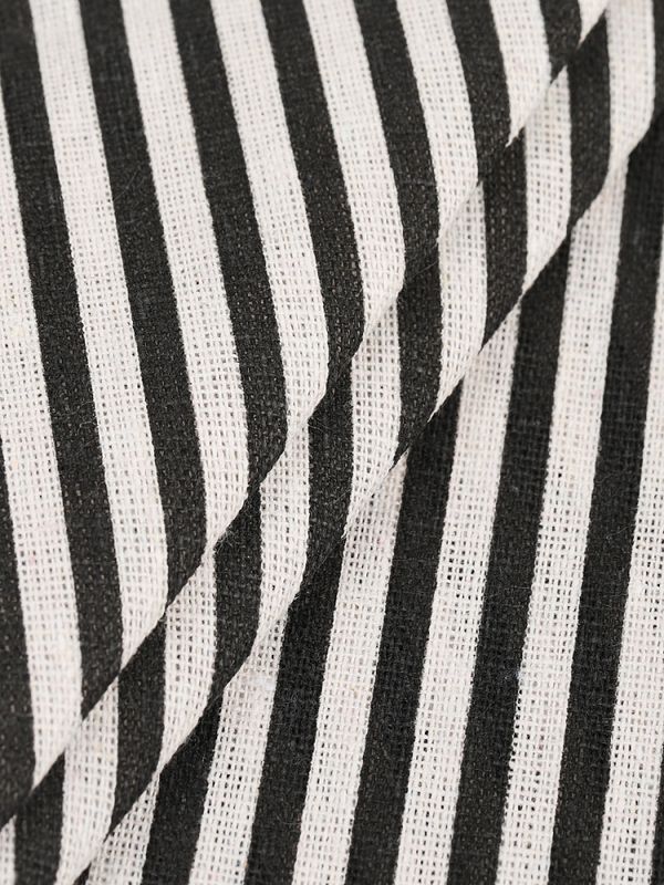 Льняная ткань 140 г/м², 150 см / 3 метра, TBY-DJ-77-1, черный