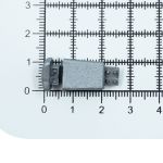 Наконечник для шнура пластик 17х11 мм, ПП, серебро, 100 шт