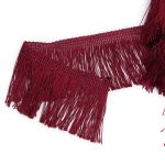 Бахрома отделочная 63.0 мм / 25 метров, 527 бордовый/A579 грязно-бордовый