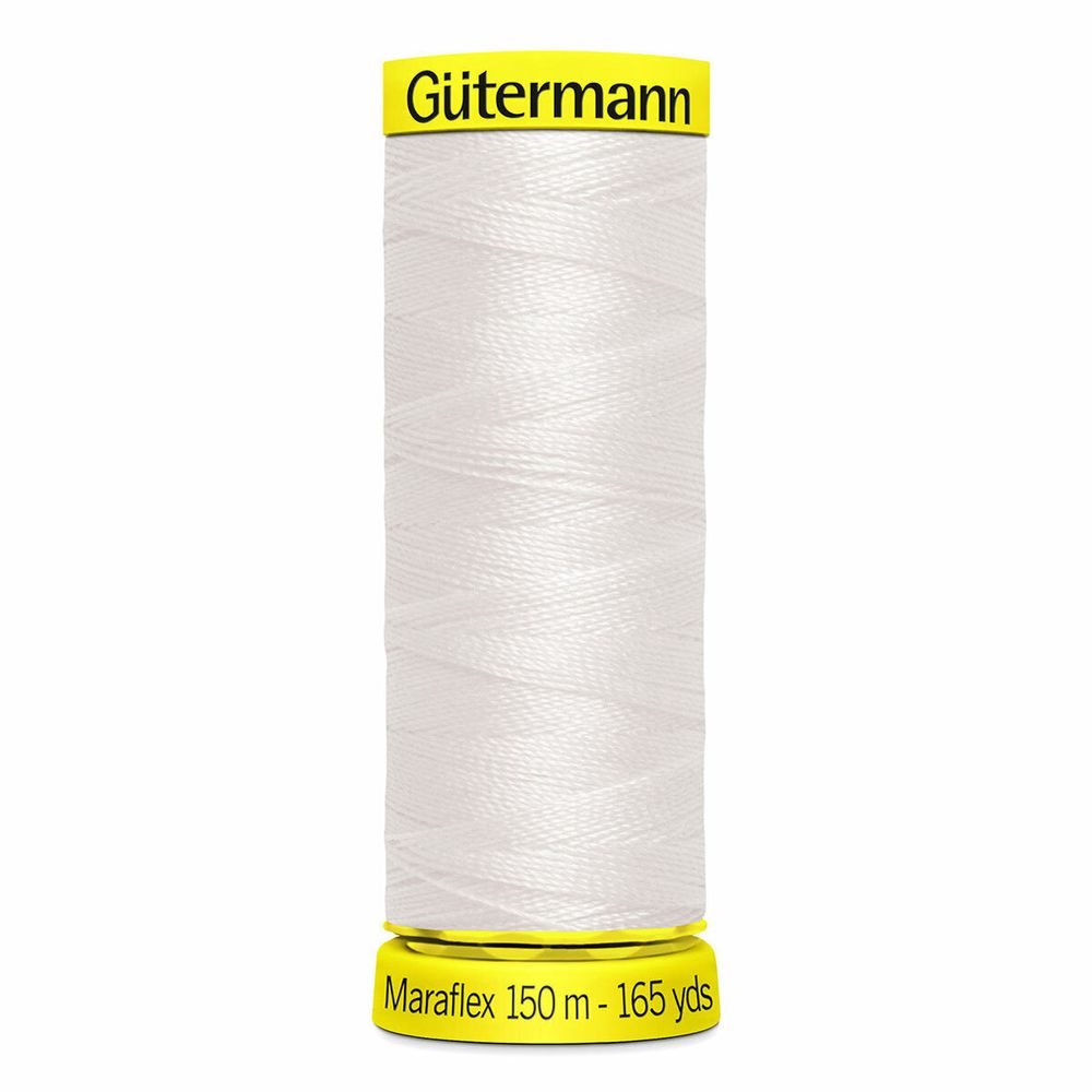 Нитки для трикотажа Gutermann Maraflex, 150м, 111 айвори, 5 катушек