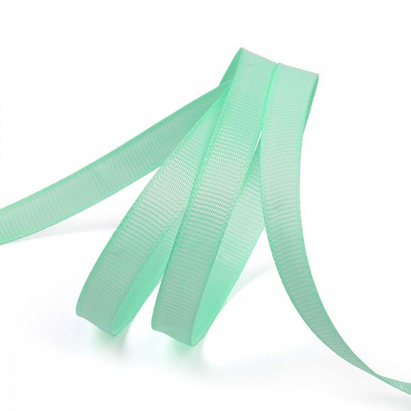 Лента репсовая (в рубчик) 10.0 мм цв. F199 мятный уп.22.86м (±1м)