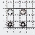 Кнопка рубашечная (джерси) закрытая ⌀9.5 мм, ≈144 шт, МЕТАЛЛ, чер.никель, NEW STAR