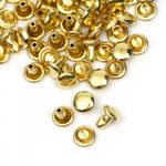 Хольнитены двухсторонние сталь 7х7 мм, №33, TBY.5207 цв. золото уп. 1000 шт, TBY