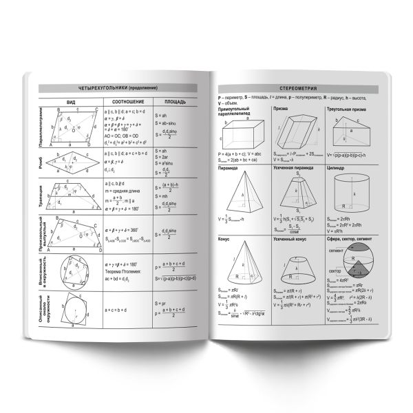 Тетрадь предметная School Life A5+ 40 л. на скобе, 10 шт, клетка, Геометрия 40ТСК5 000105, Светоч