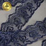 Кружево капроновое 45 мм / 9.14 м, TBS.30010 цв.330 т.синий, Kruzhevo