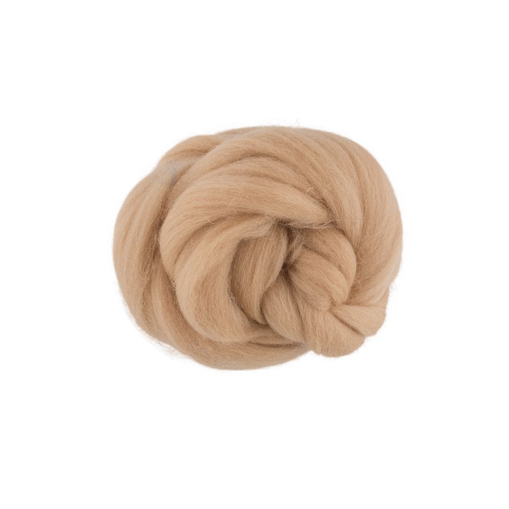 Шерсть для валяния (до 29 мкр), 50 г. 0190 песочный, Gamma TFS-050