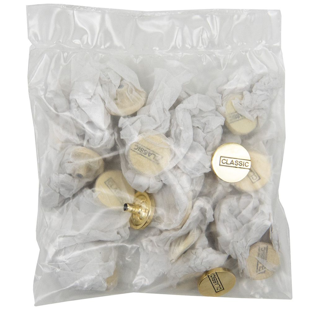 Часть кнопки Альфа (S-образная) ⌀12.5 мм (A-часть), 5/12,5 зол мет, 20 шт