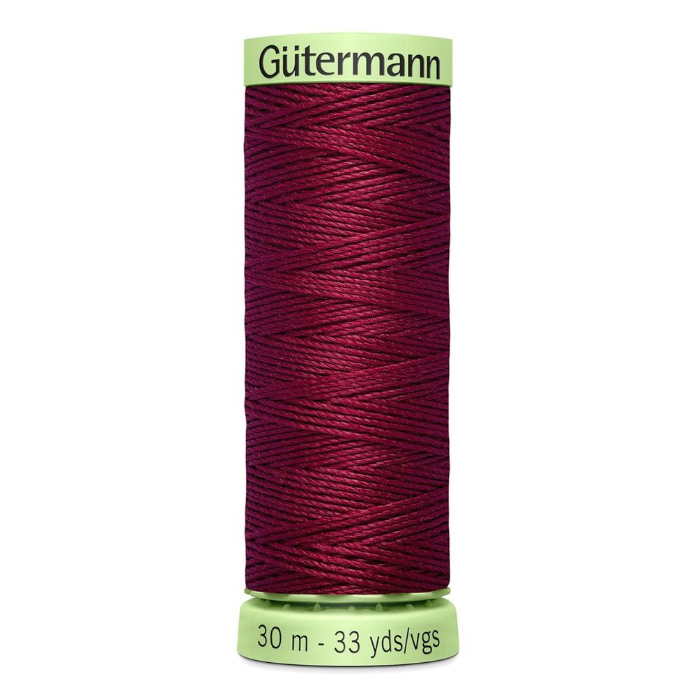Нитки отделочные Gutermann Top Stitch, 30м, 375 красная слива, 5 катушек