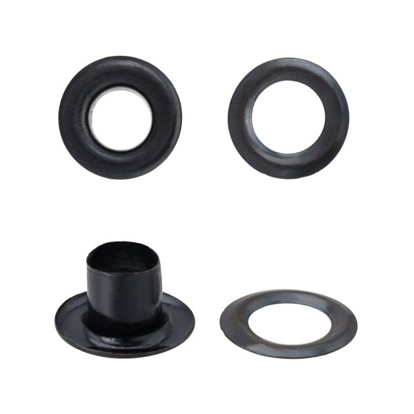 Люверсы металл ⌀4.87 мм, h=5.66 мм, (№3), металл, оксид, ≈5000 шт