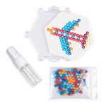 Набор для творчества Аквамозаика №01 Самолет, 15х15х3.5 см, 1 шт, Hobbius AQB-01