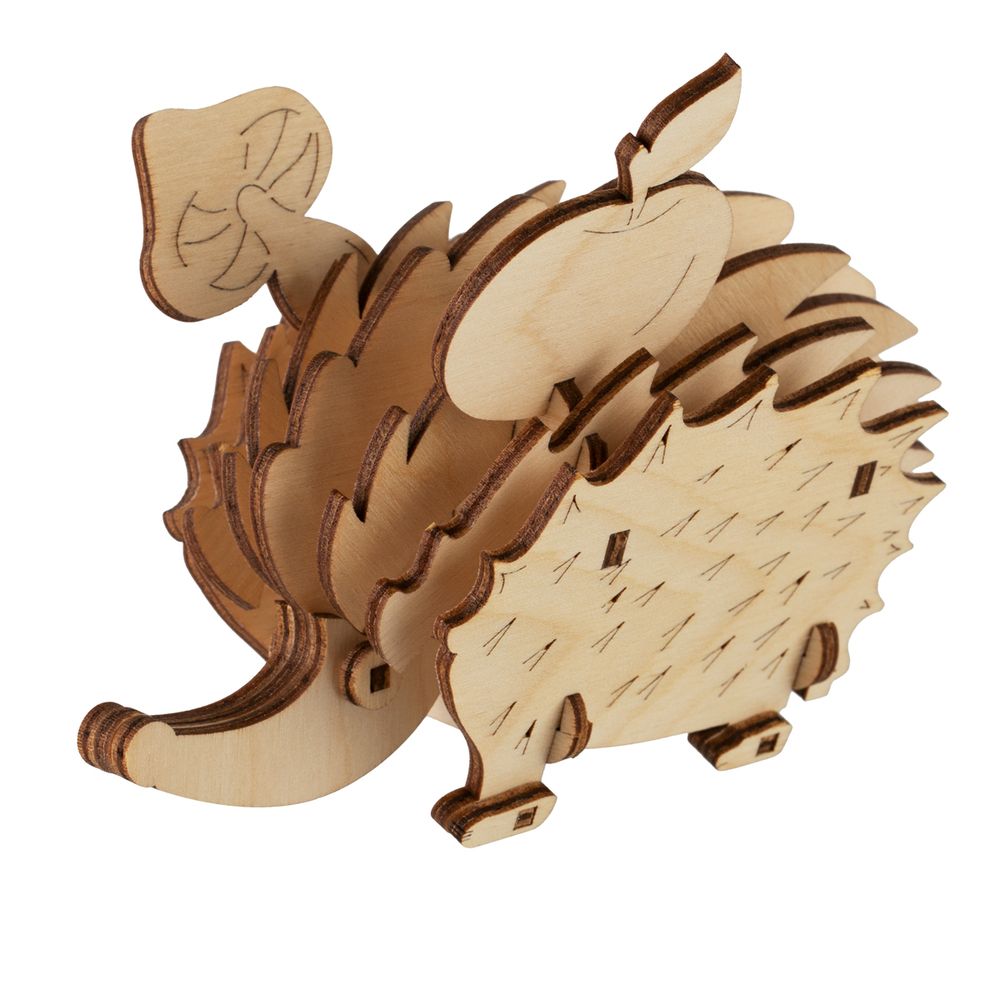 Пазл объемный 3D, 24 элемента, Серия Живая природа, Ёжик, Rezark NIZ-20