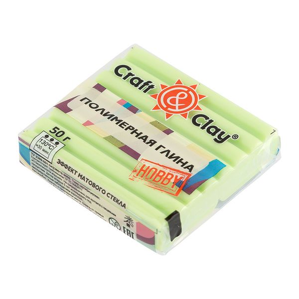 Полимерная глина эффект матового стекла 50 г, 1405 весенний бутон, Craft&Clay CCH