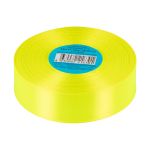 Лента атласная 1-сторонняя 25.0 мм / 33±2 метра, №507N(13-0630) желтый(неон), Gamma