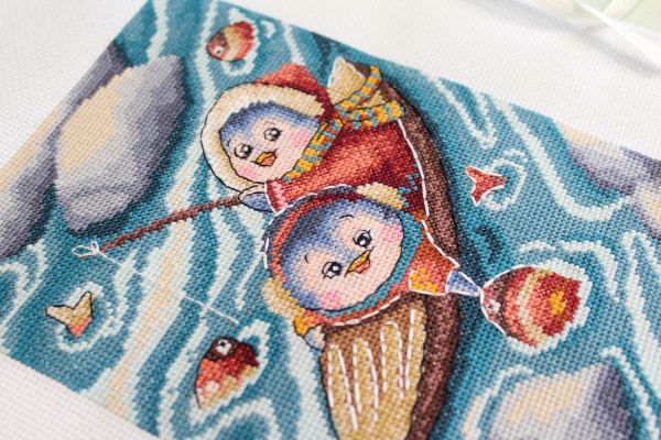 Набор для вышивания МП Студия НВ-799 На рыбалке, 20х14 см