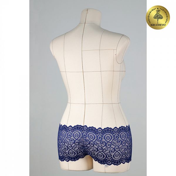 Кружево бельевое эластичное 180 мм / 25 м, 263, цв.223 синий, Kruzhevo