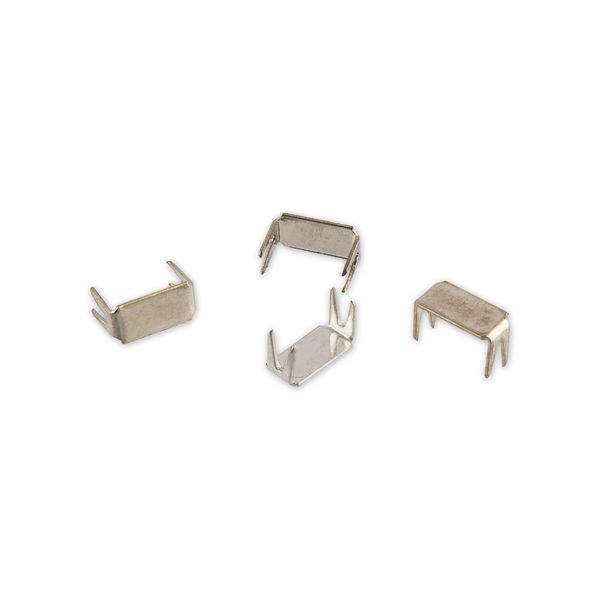 Ограничитель нижний для молнии металл Т8 (8 мм) 1000±20 шт, никель, Gamma NOM-8N