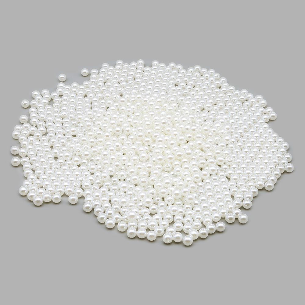 Бусины пластик ⌀10 мм, 500гр Astra&Craft (001 NL), (7706546)