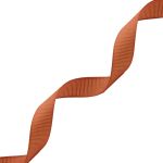 Лента репсовая (в рубчик) 12.0 мм, 046 т.оранжевый, уп.18,28 м