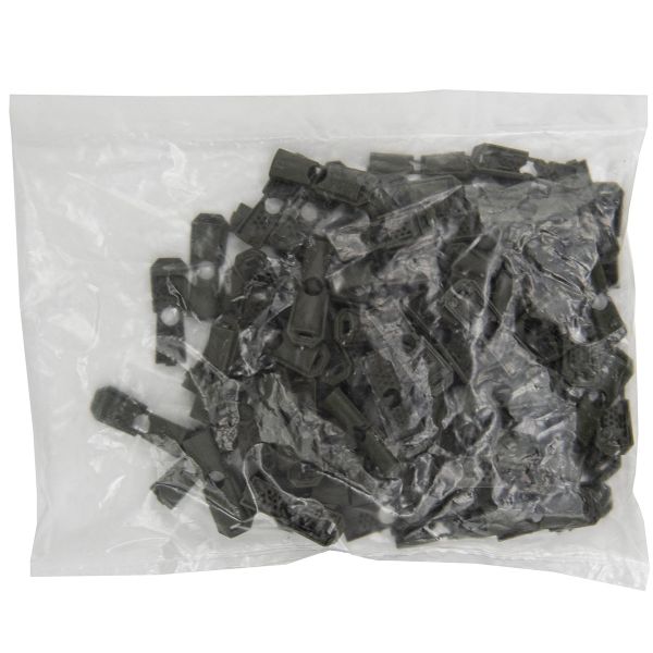 Наконечник для шнура пластик 13х9 мм, ПП, 471 хаки, 100 шт