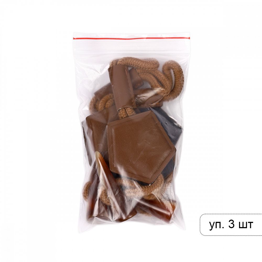 Клевант экокожа 190 мм C-KLV01 цв.коричневый, 3 шт