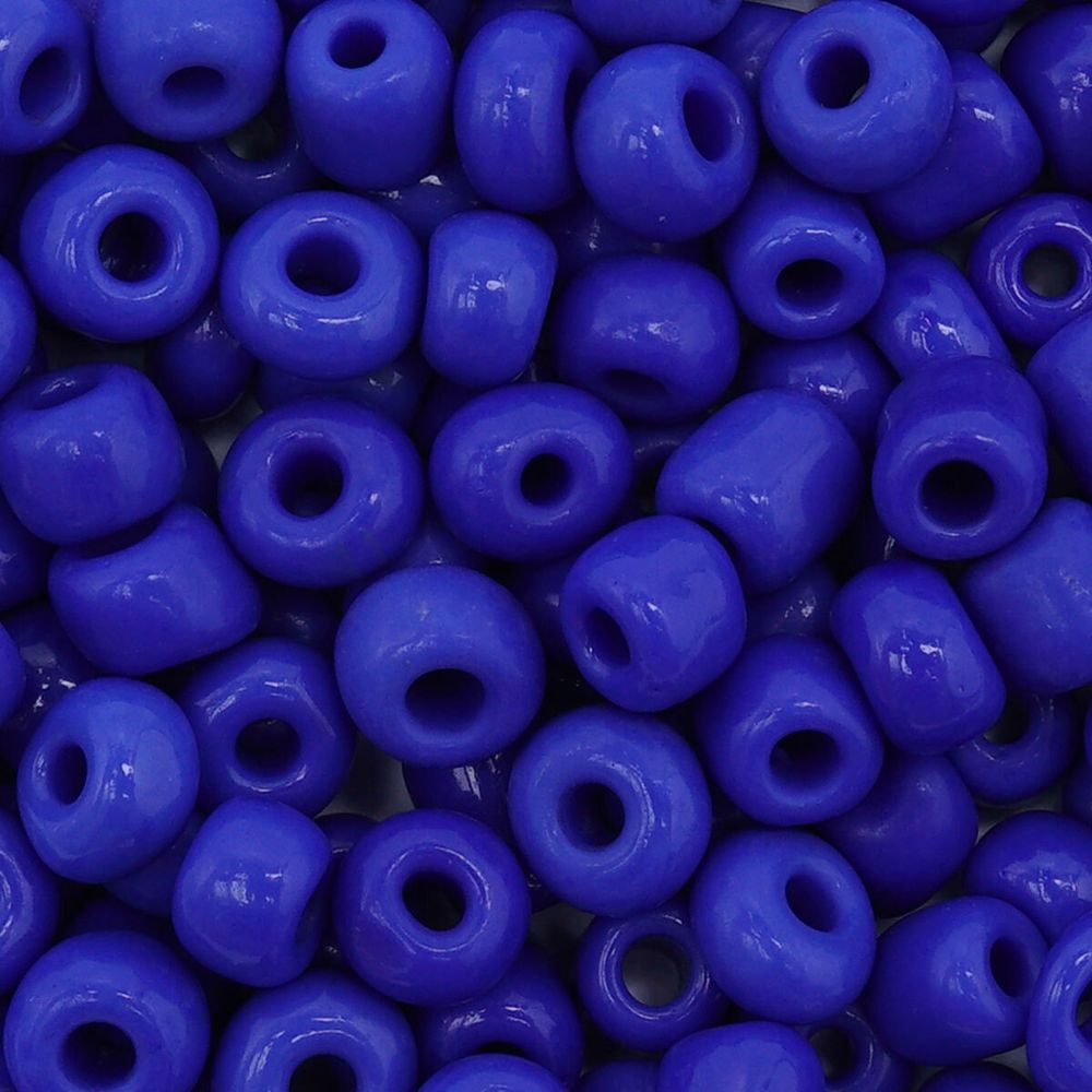 Бисер Astra&Craft 6/0 (4.1 мм), 150 г (10х15 г), цв. 48 синий/непрозрачны
