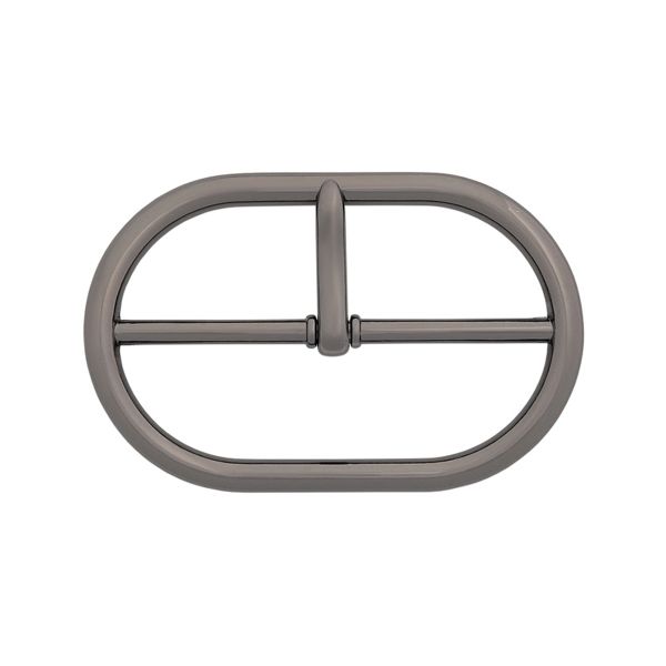 Пряжка овальная 50 мм, металл (Pewter олово (черный никель)), МВ_2301, 6 шт