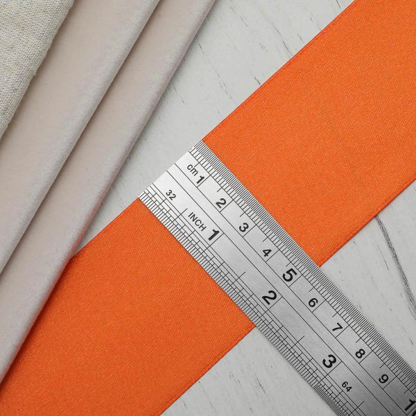 Лента атласная 1-сторонняя 50.0 мм / 22.86±1 метров, 044 оранжевый, Globus