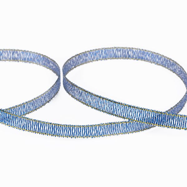 Тесьма металлизированная 6 мм, MRC-06, 33 м, 094 василек, Blitz