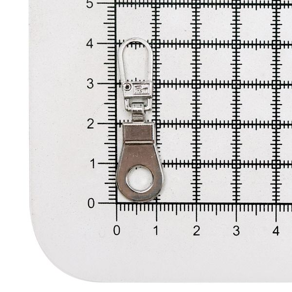 Пуллер для молнии люверс, металл, серебристый, Prym, 1 шт