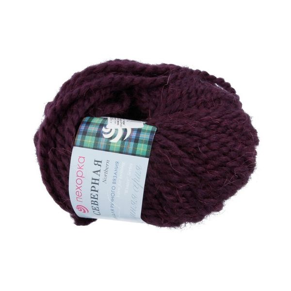 Пряжа Пехорка Северная / уп.10 мот. по 50 г, 50 м, цв.191 ежевика