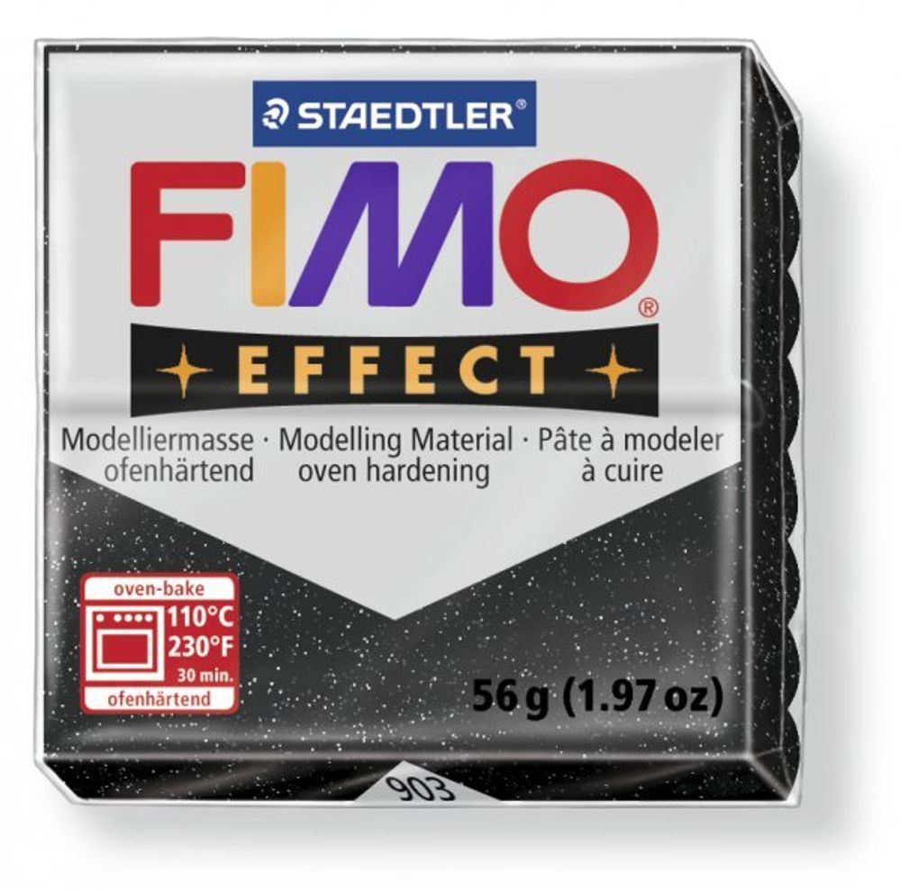 Полимерная глина Fimo Effect, запекаемая в печке, уп. 56 гр, цв. звездная пыль, 8020-903